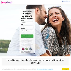 LoveDesir.com site de rencontre pour célibataires sérieux en France, en Belgique, en Suisse, au Quebec, en Luxembourg